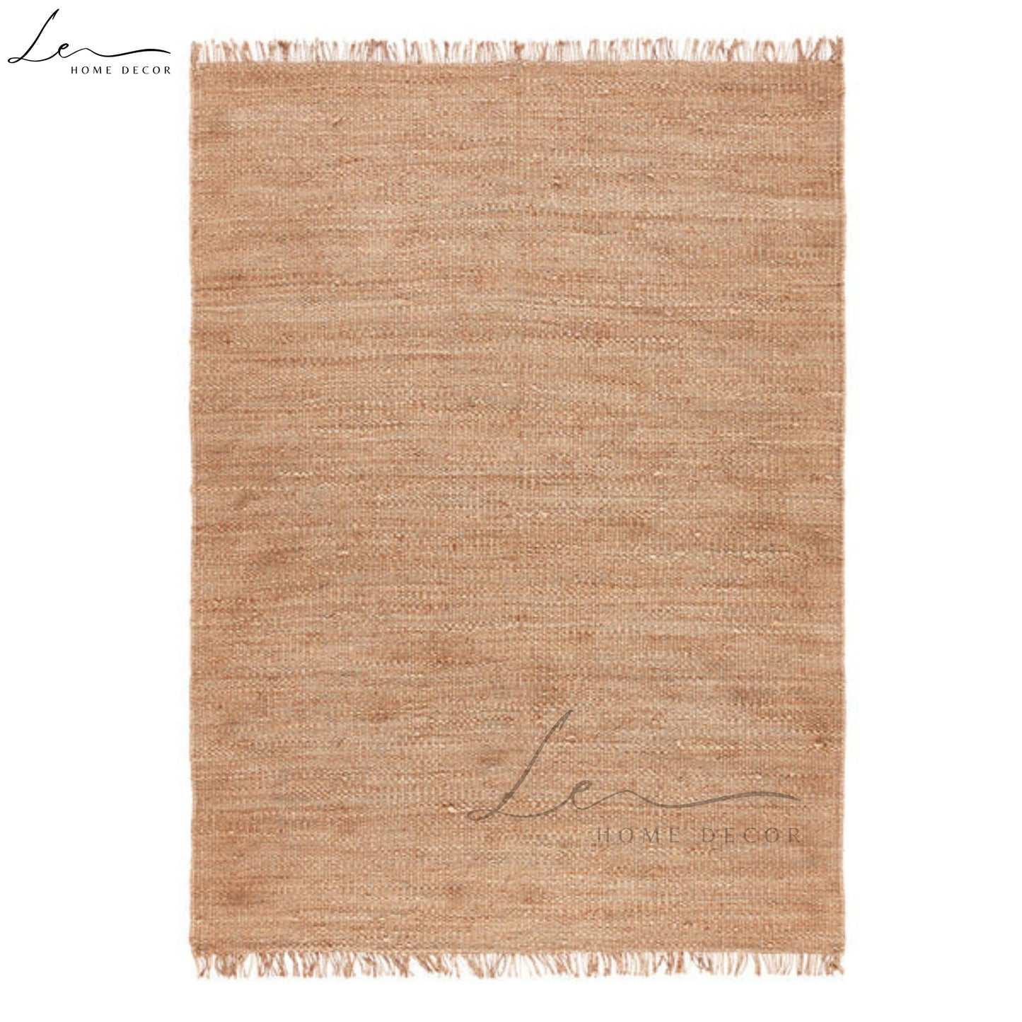 Brown Tassel Natural Jute Area Rug