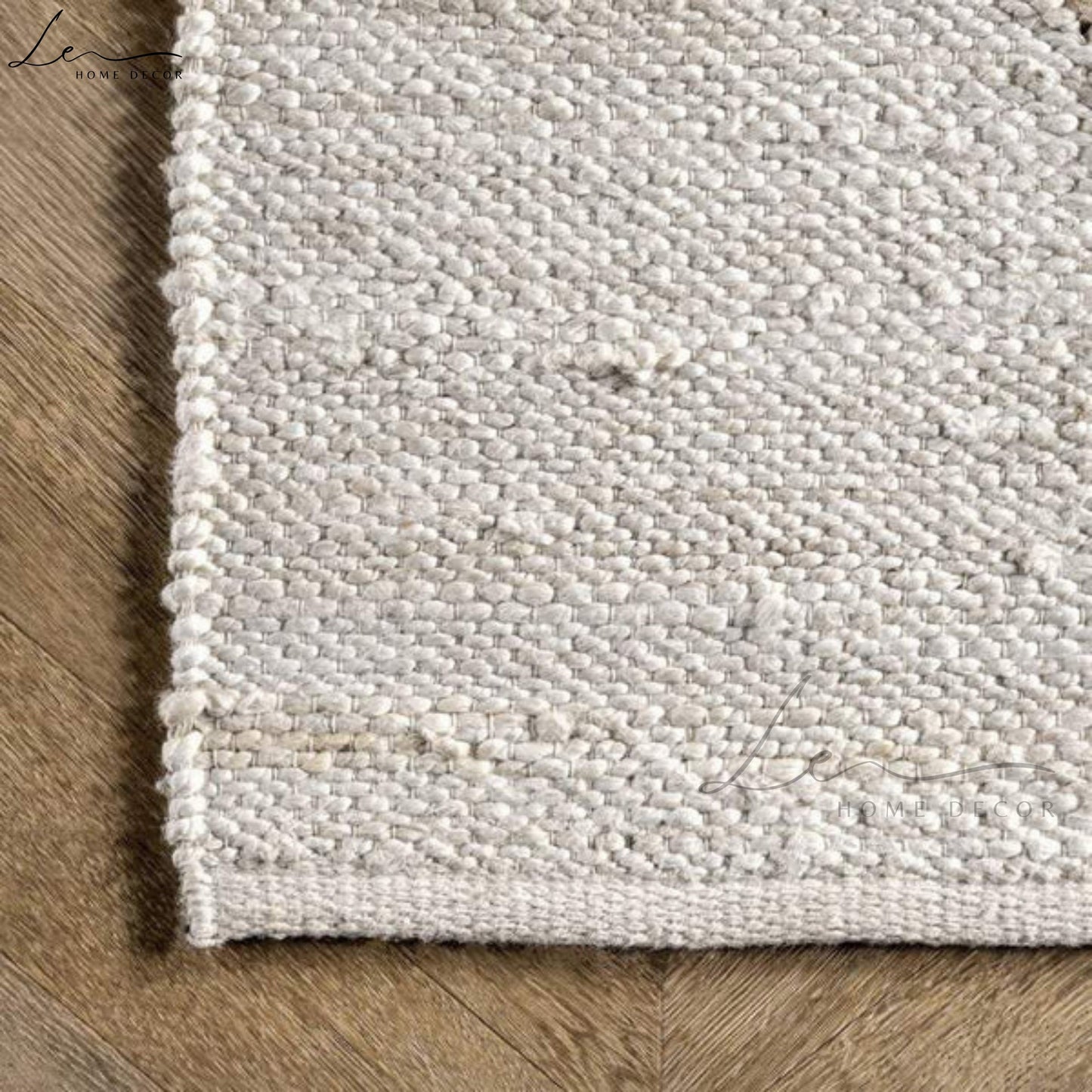 The Diamonds Pattern Natural Handmade Jute Rug