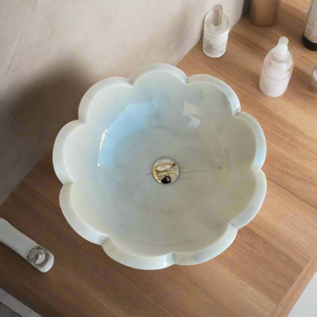 The Daisy Marble Wash Basin