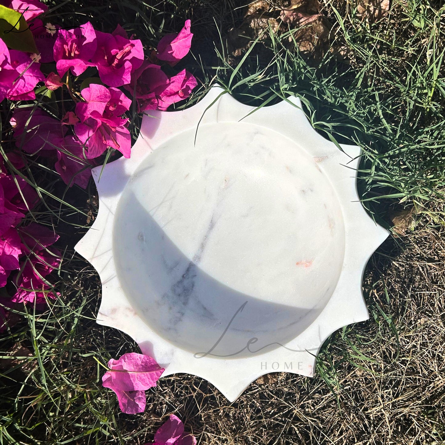 Handcrafted Sunflower Marble Bowl