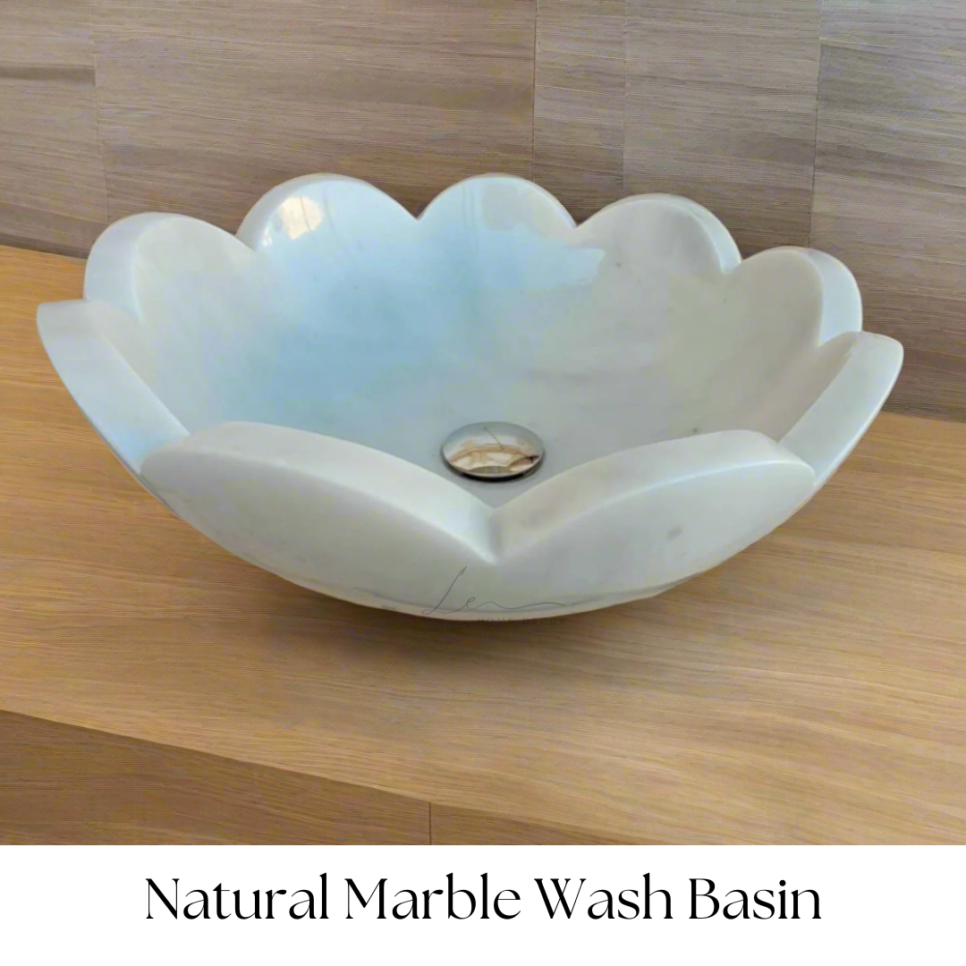 The Daisy Marble Wash Basin