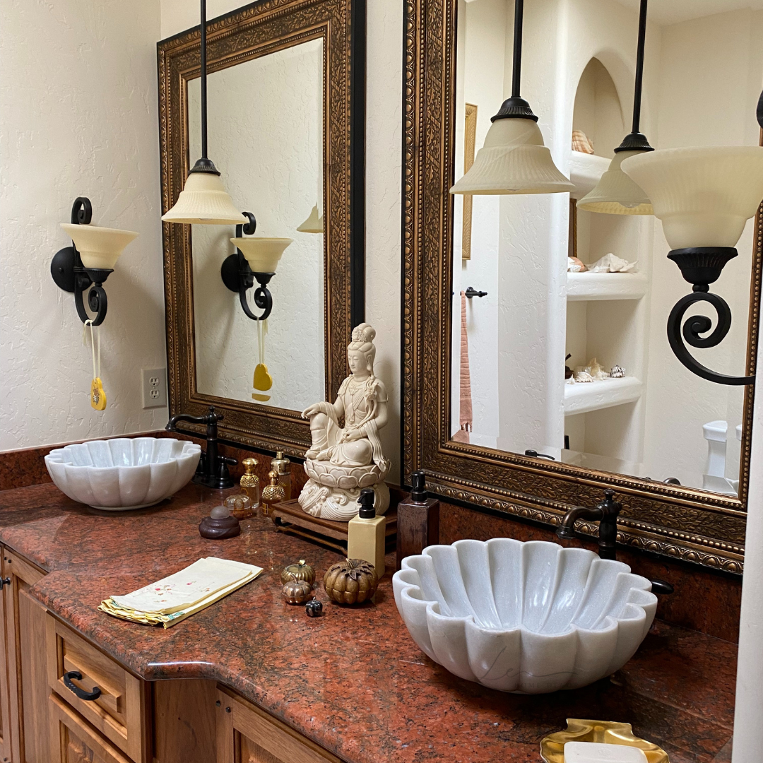 The Scallop Marble Wash Basin