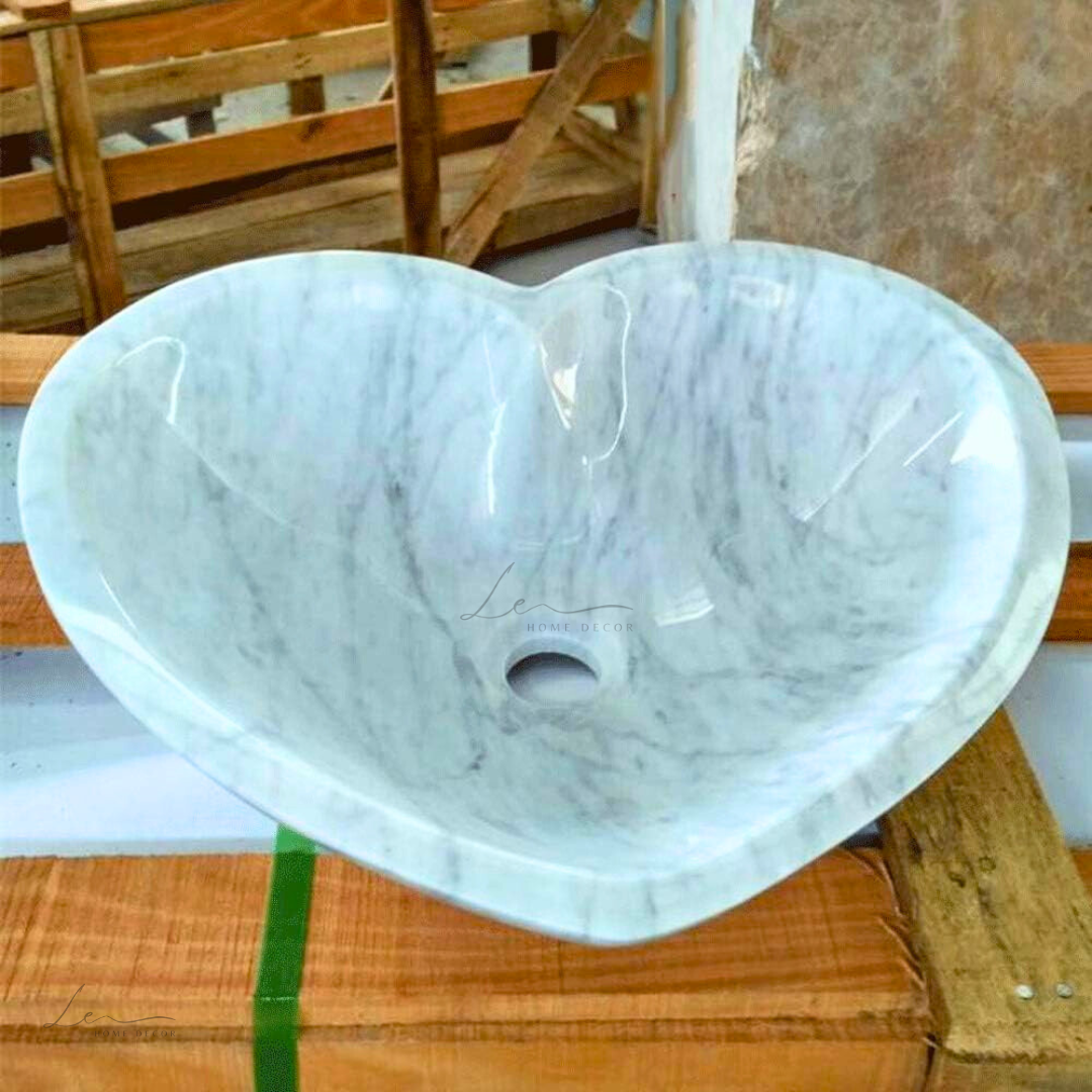 The Heart Marble Wash Basin