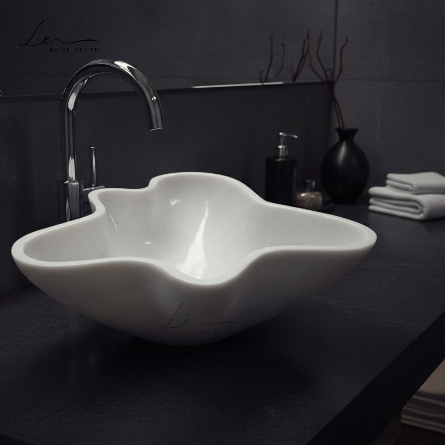 The Amoeba Marble Wash Basin