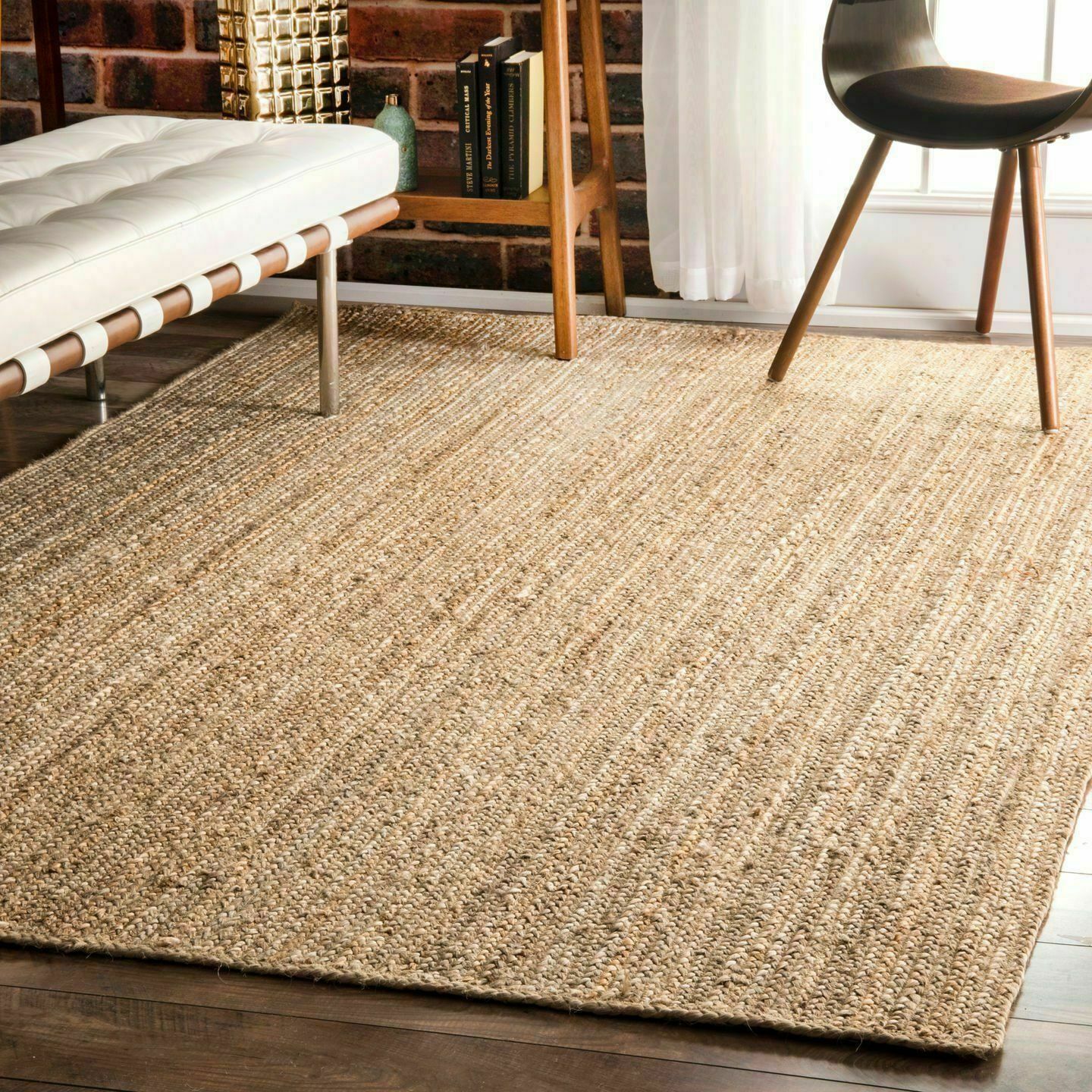 Hand Woven Reversible Natural Jute Carpet
