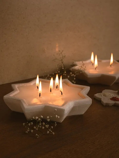 The Star Marble Candle