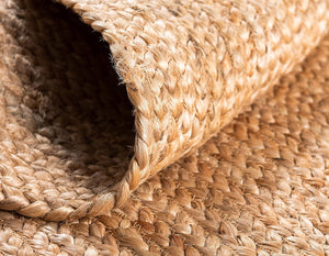 Round Hand braided Jute Carpet