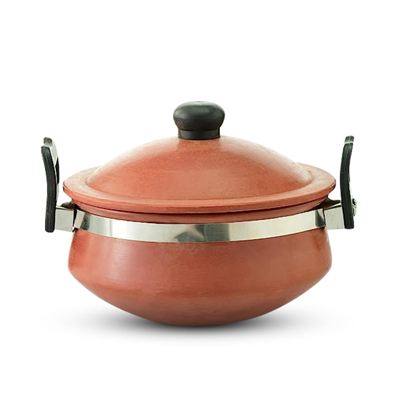 Terracotta Kadai with Lid