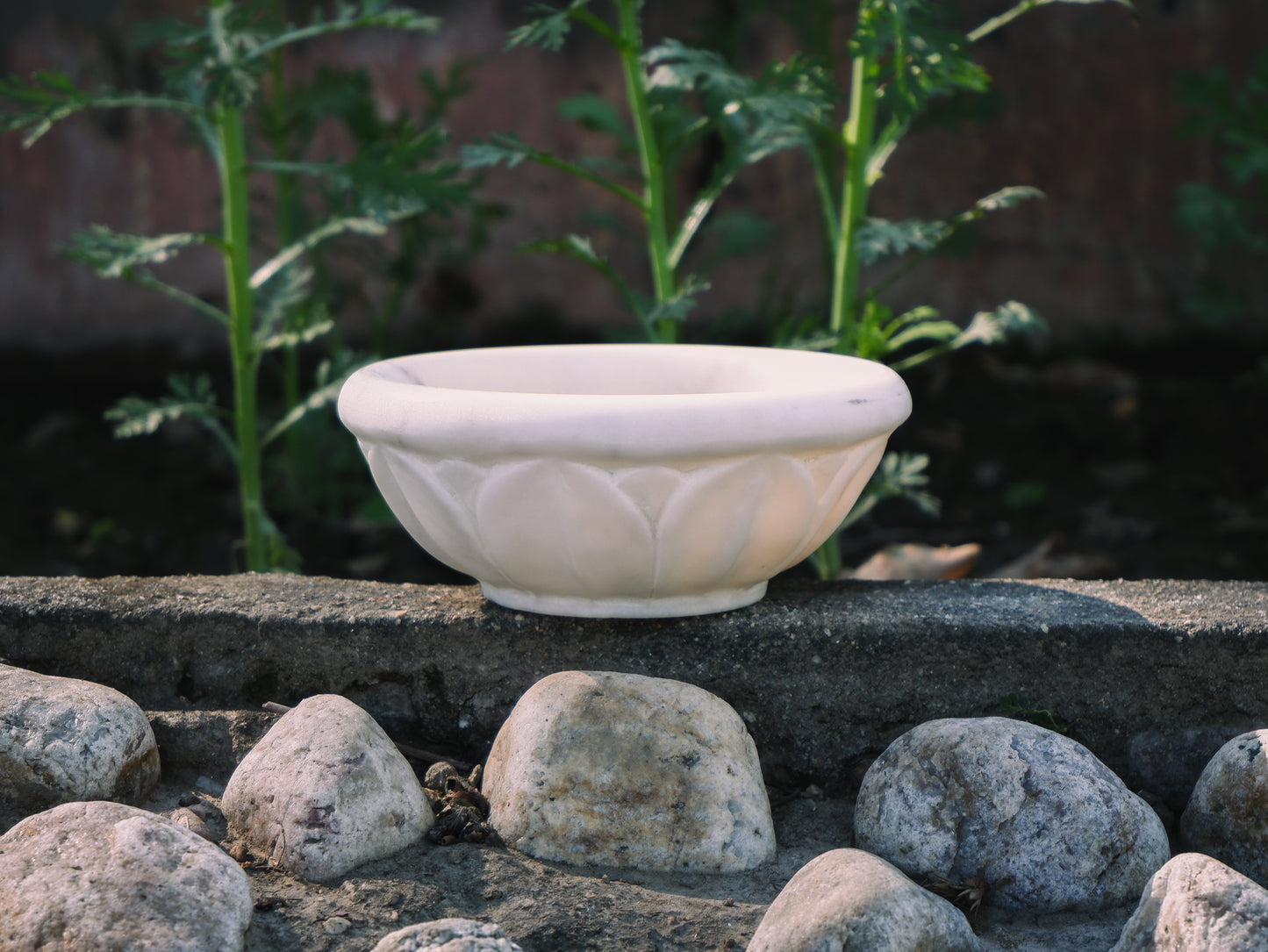 Leaf Marble Decorative Bowl