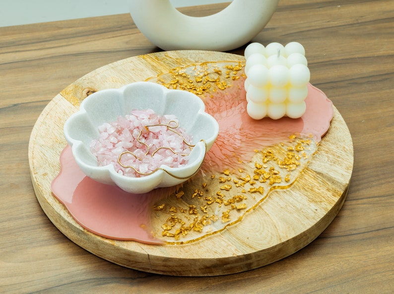 White Scalloped Marble Bowl
