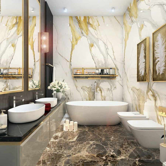 How to make your Bathroom Luxurious- Elegant marble bathroom ideas