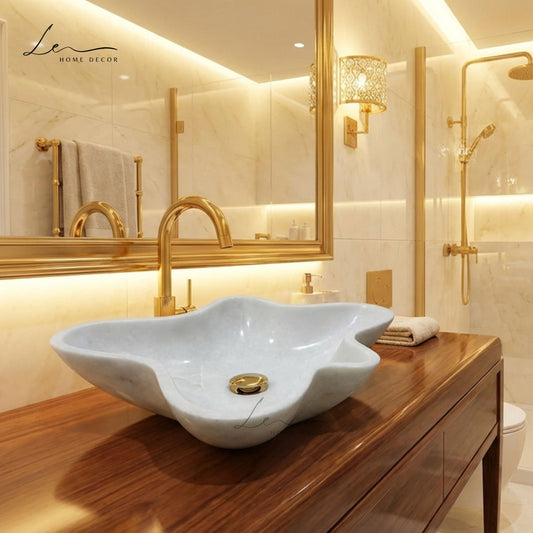 The Amoeba Marble Wash Basin