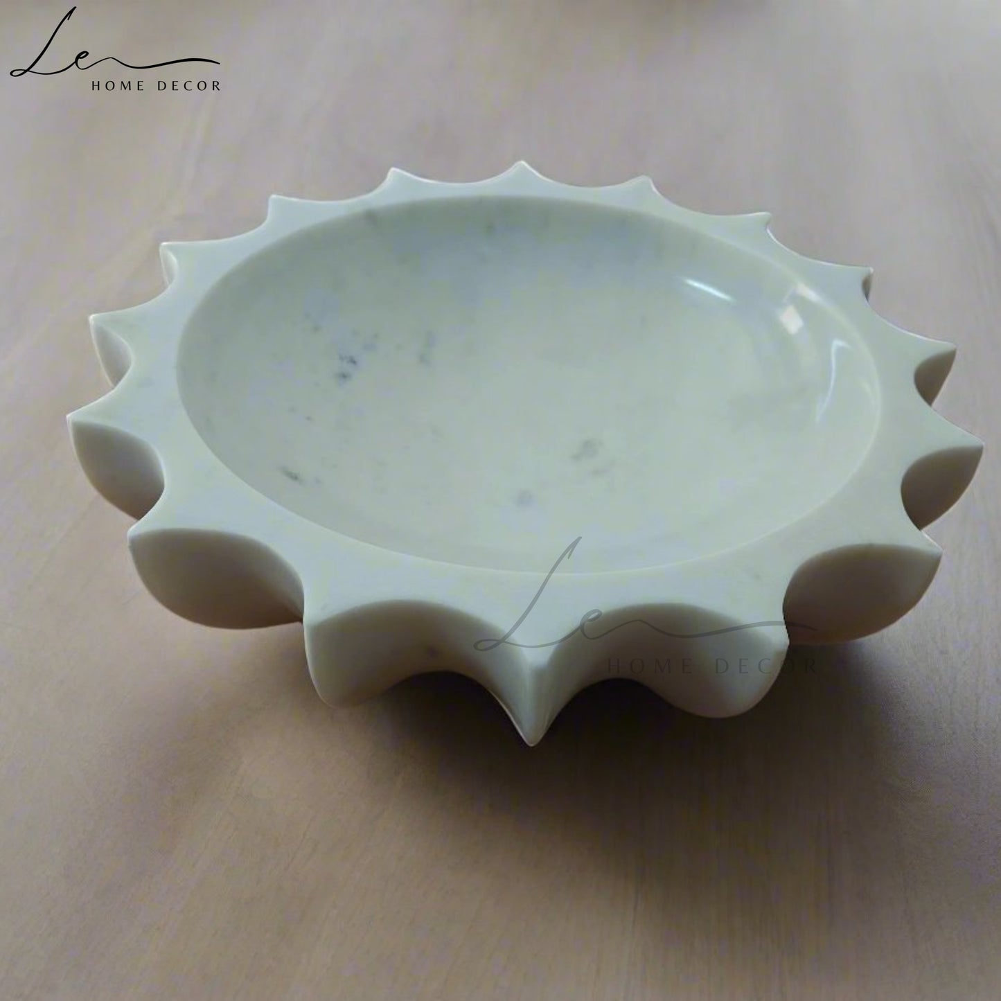 Marble Sun Bowl - White