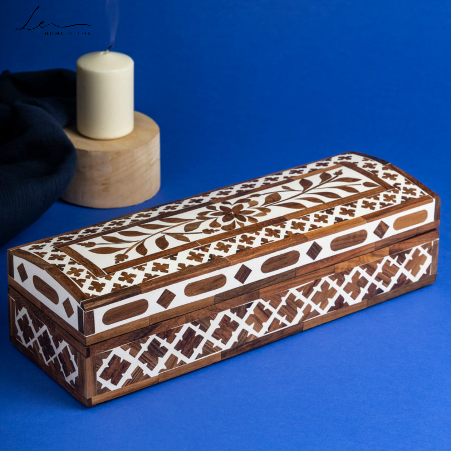 Wood Inlay Jewelry Box