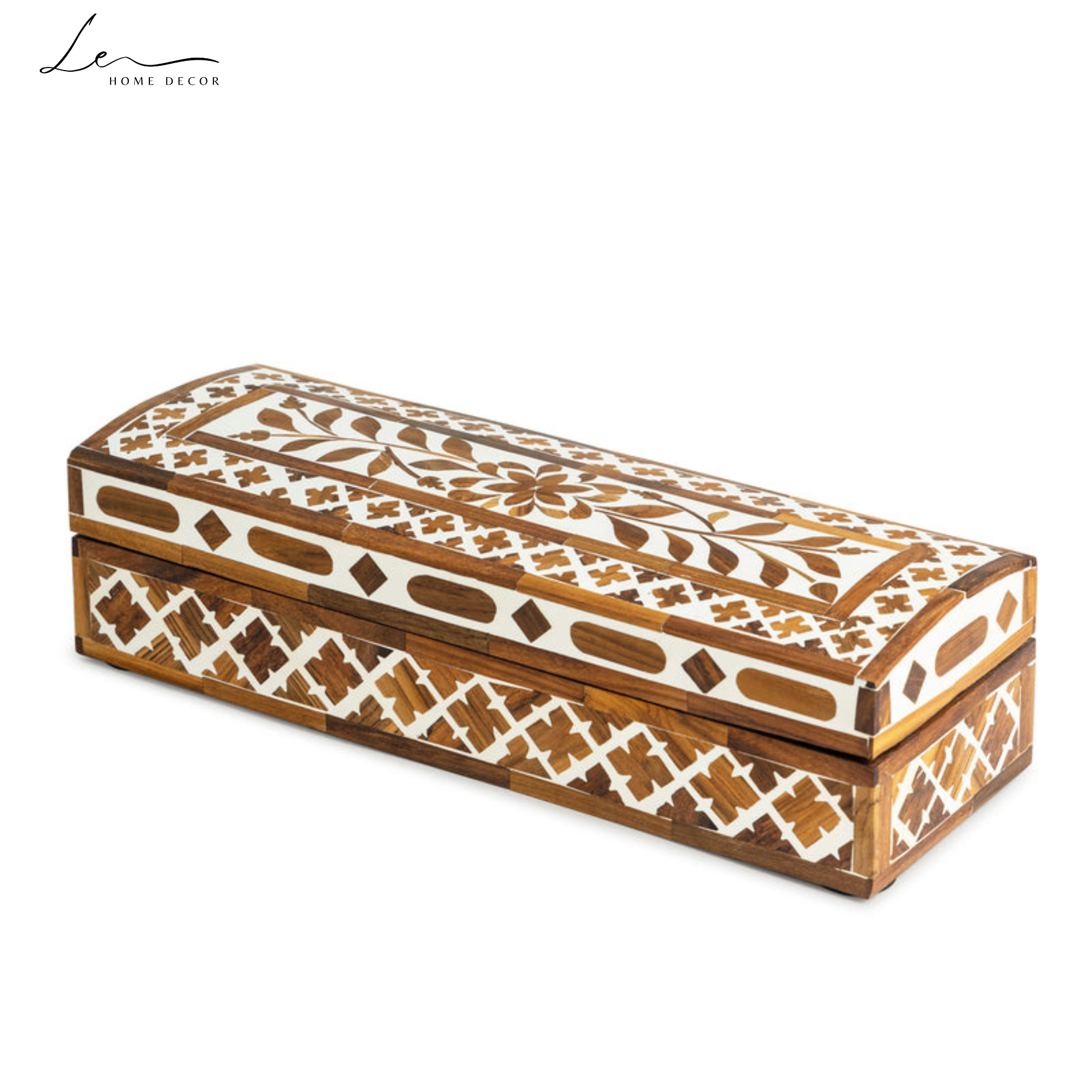 Wood Inlay Jewelry Box – Le Home Decor