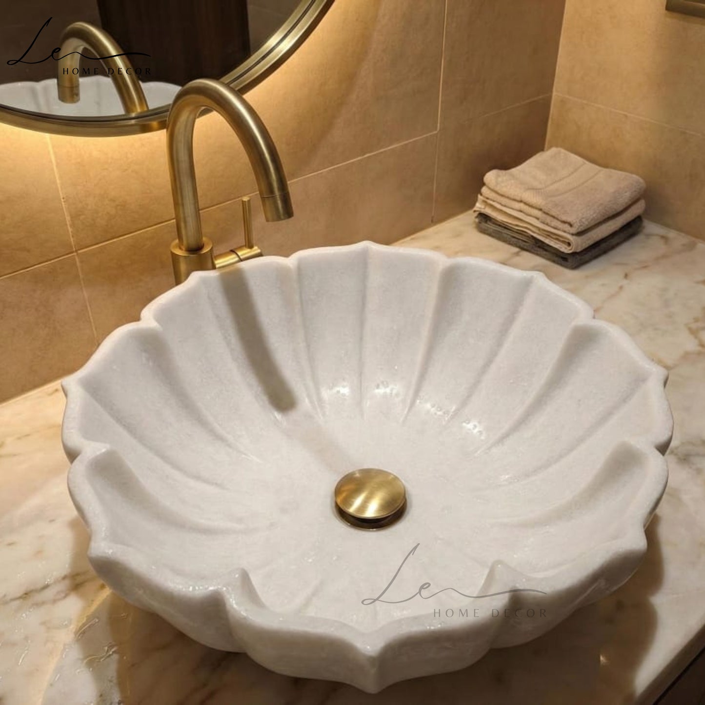 Octave Marble Handcrafted Basin