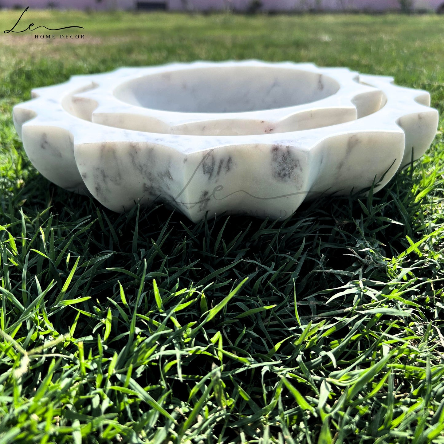 Handcrafted Sunflower Marble Bowl