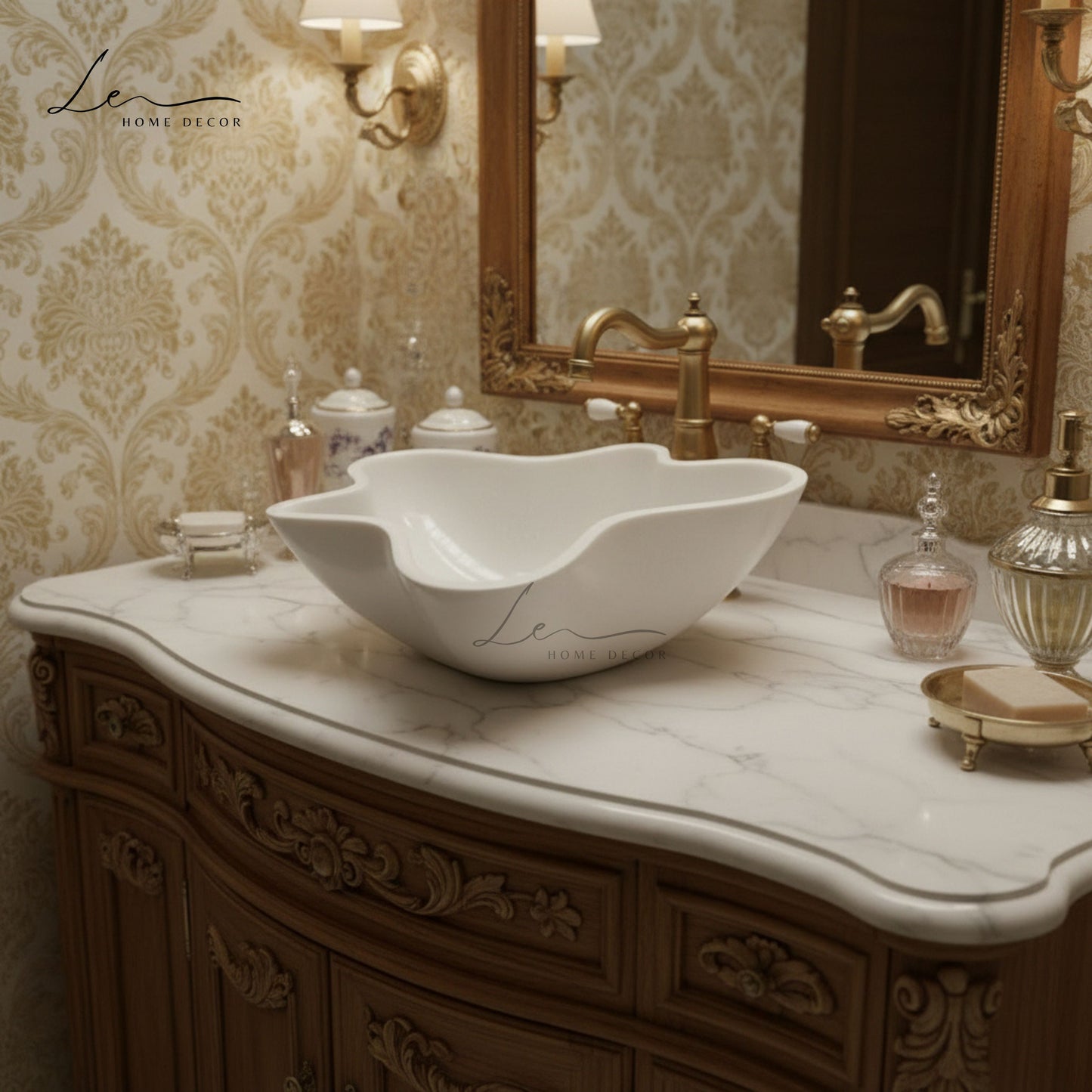 The Amoeba Marble Wash Basin