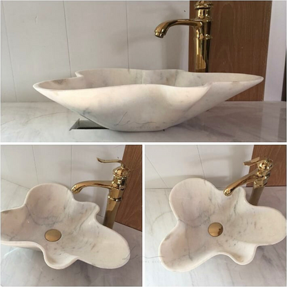 The Amoeba Marble Wash Basin