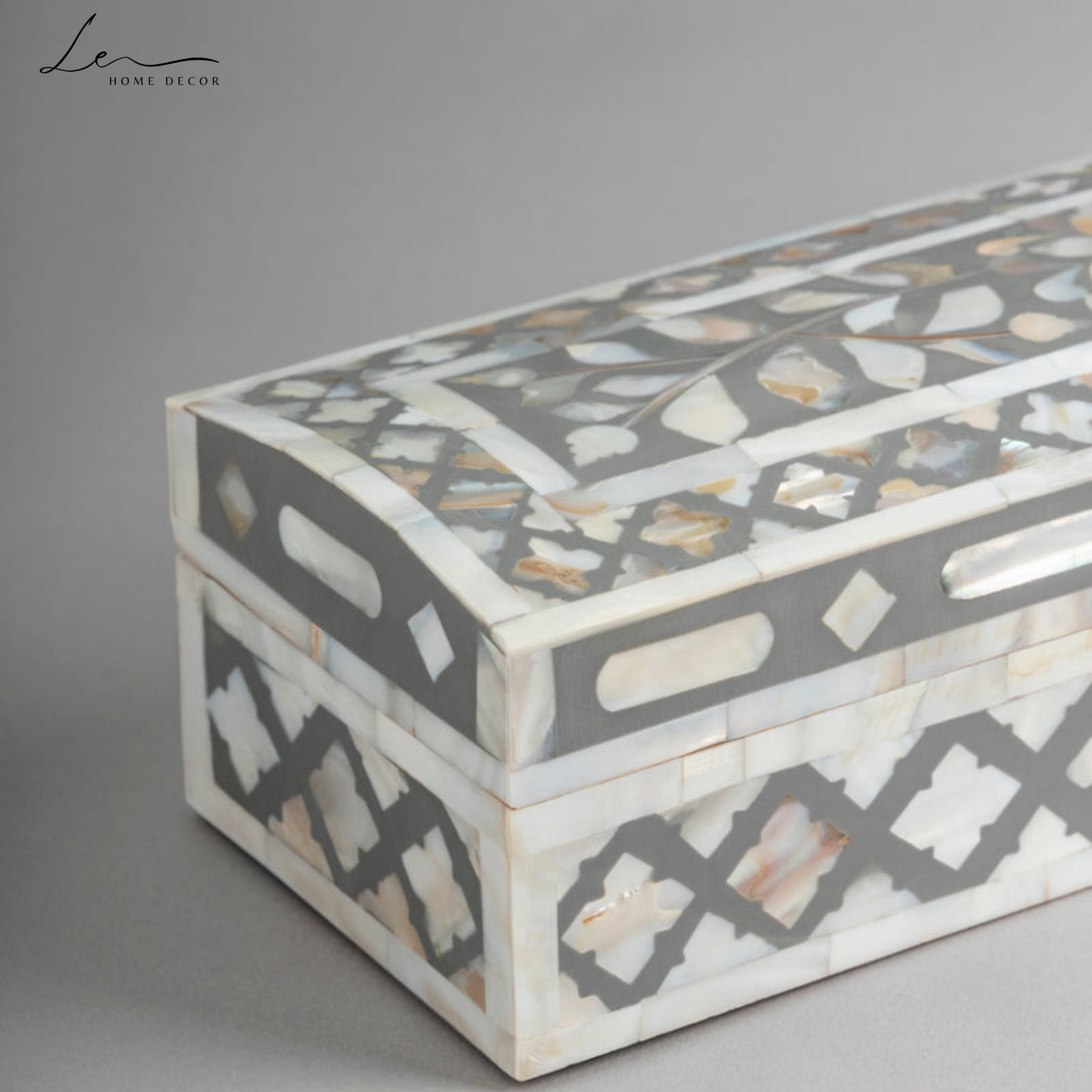 Pearl Decorative Box - Grey