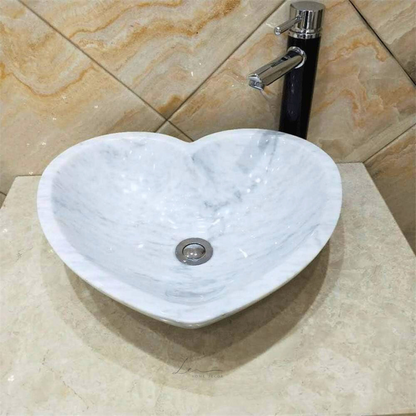 The Heart Marble Wash Basin