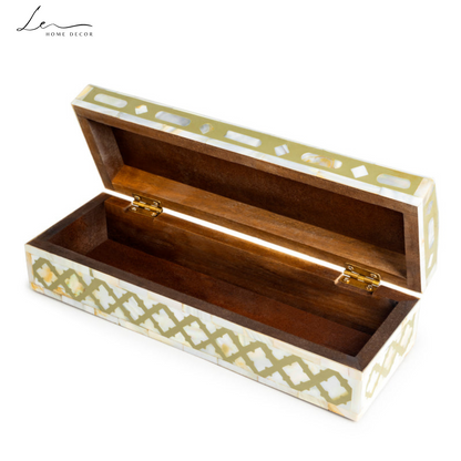 Pearl Decorative Box - Beige