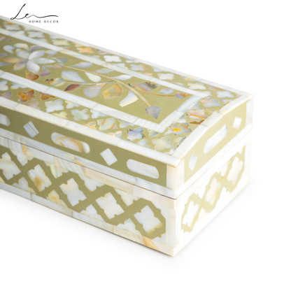 Pearl Decorative Box - Beige