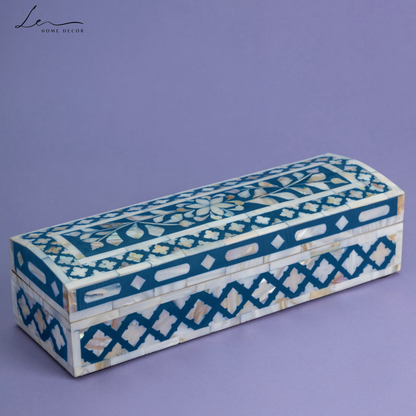 Pearl Decorative Box - Blue