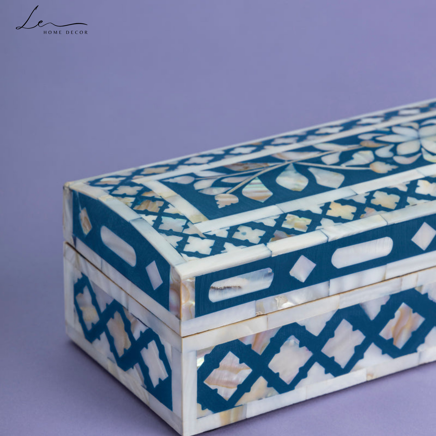 Pearl Decorative Box - Blue