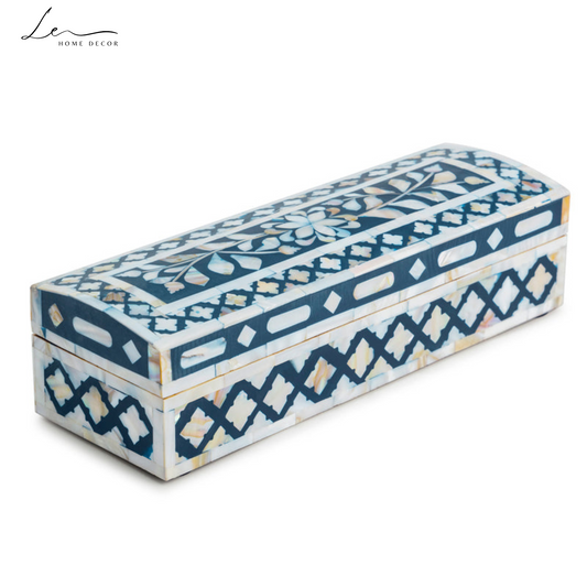 Pearl Decorative Box - Blue