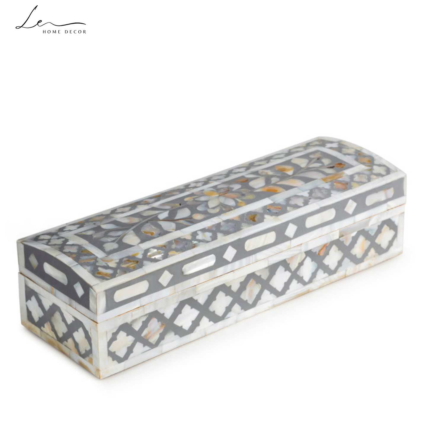 Pearl Decorative Box - Grey