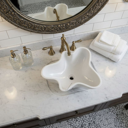 The Amoeba Marble Wash Basin