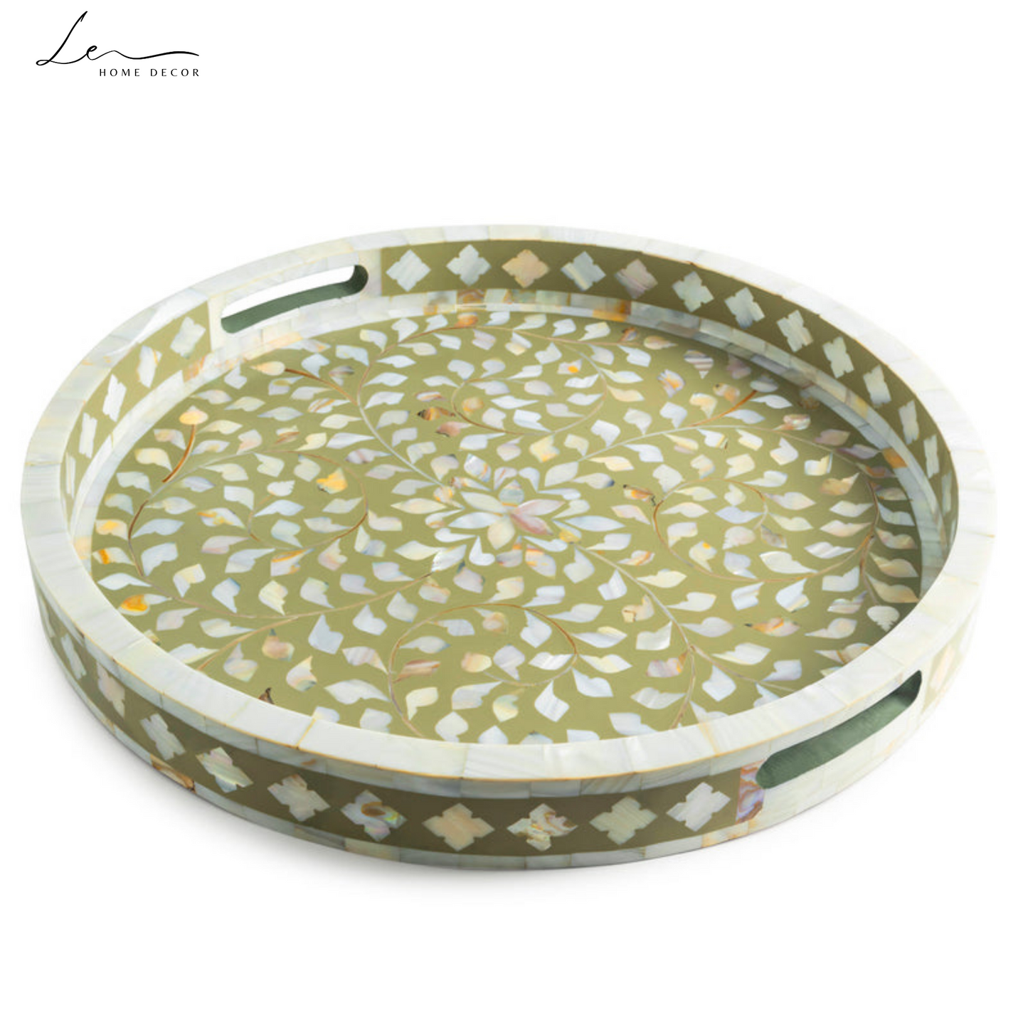 Pearl Decorative Tray - Beige