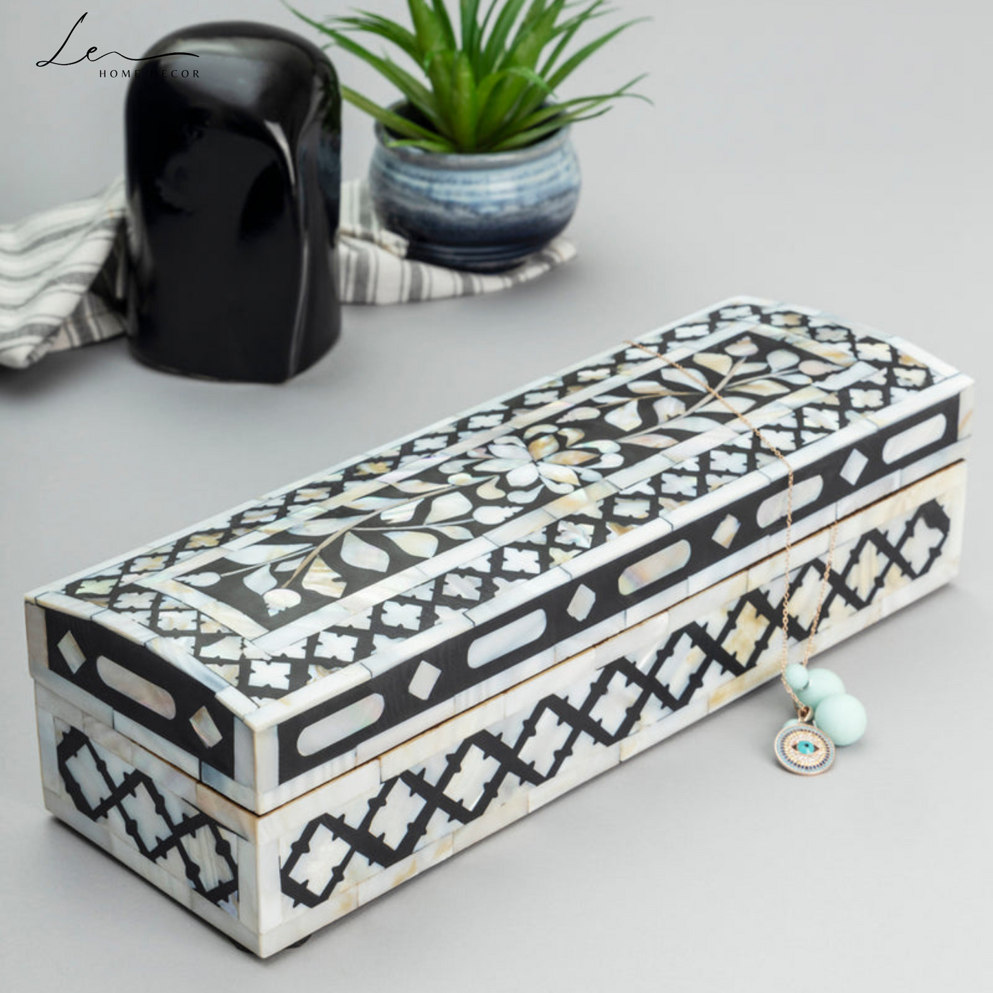 Pearl Decorative Box - Black