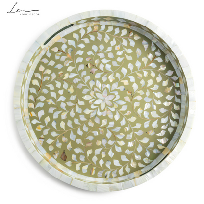 Pearl Decorative Tray - Beige