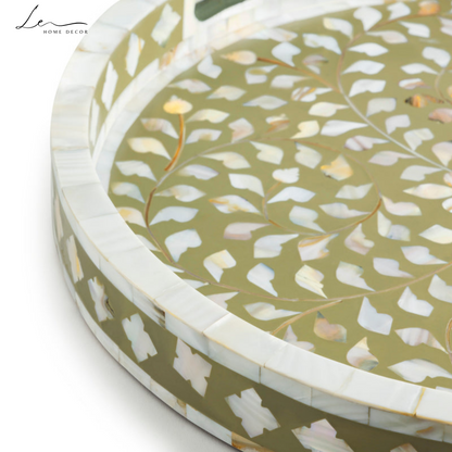 Pearl Decorative Tray - Beige