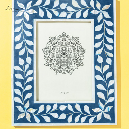 Pearl Picture Frame - Blue