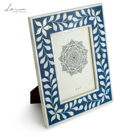 Pearl Picture Frame - Blue
