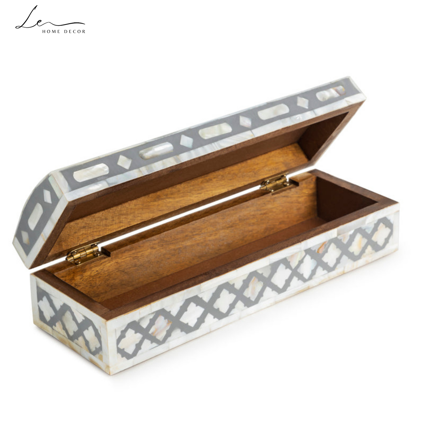 Pearl Decorative Box - Grey