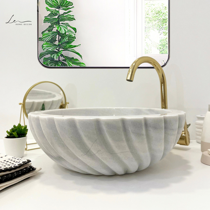 The Cruller Marble Wash Basin