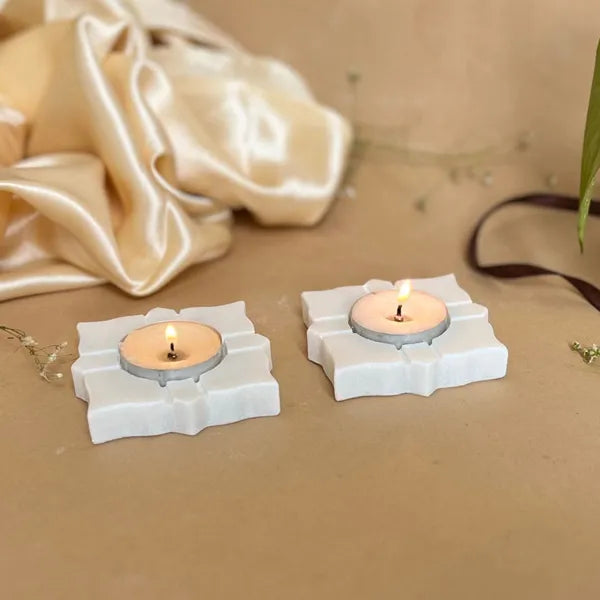 Christmas Decorative Marble Tealight Holders