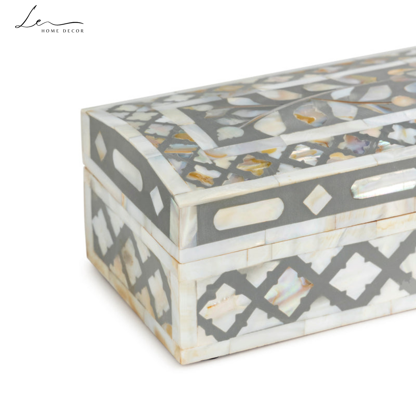 Pearl Decorative Box - Grey