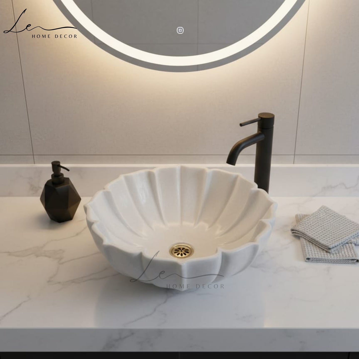 Octave Marble Handcrafted Basin