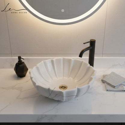 Octave Marble Handcrafted Basin