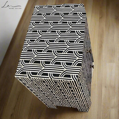 The Linear Inlay Bedside Table