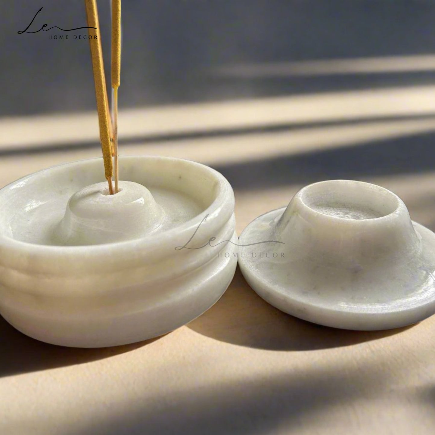 Marble Incense Stick holder with Candle Holder Stand