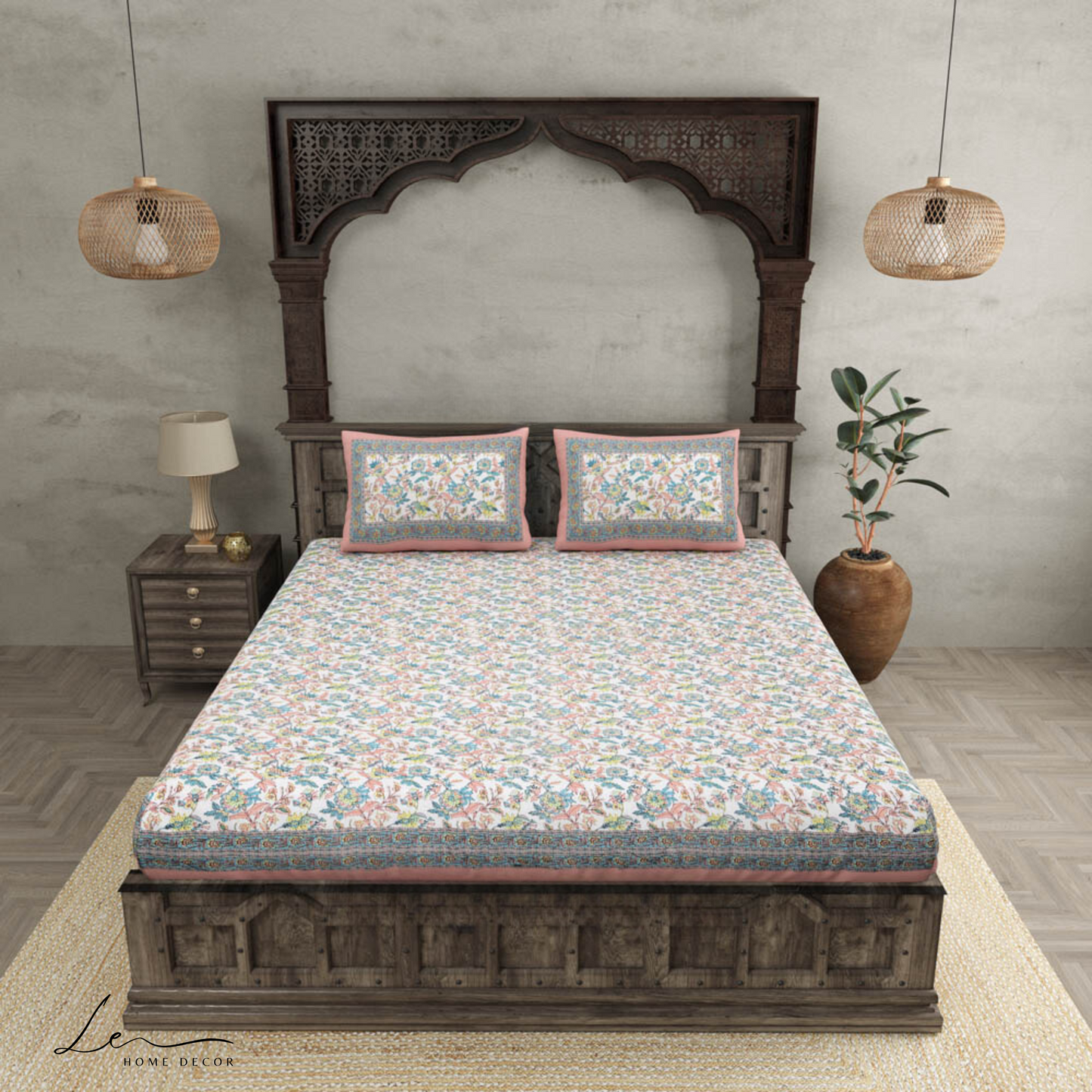 Flowers Double Bedsheet