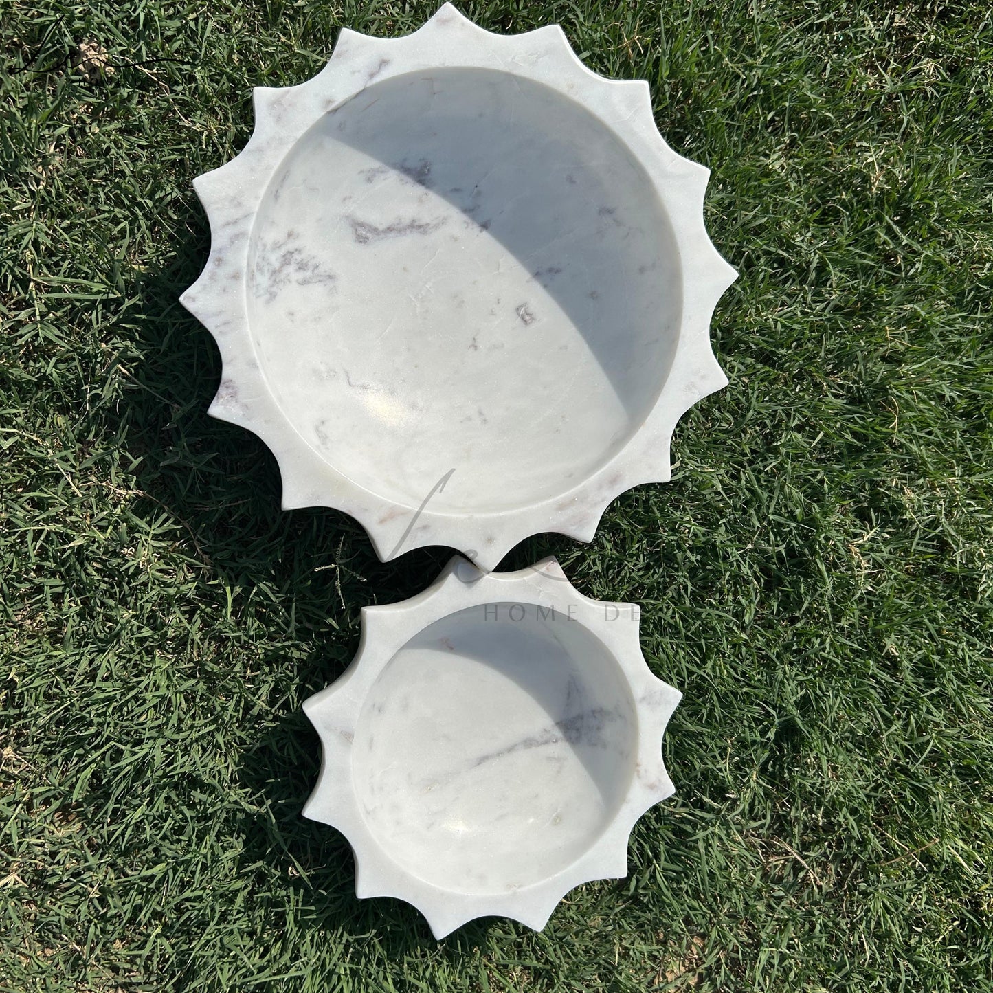 Handcrafted Sunflower Marble Bowl