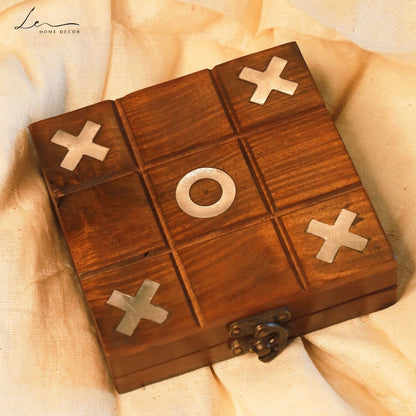 Handcrafted Wooden Indoor Game - Tic Tac Toe