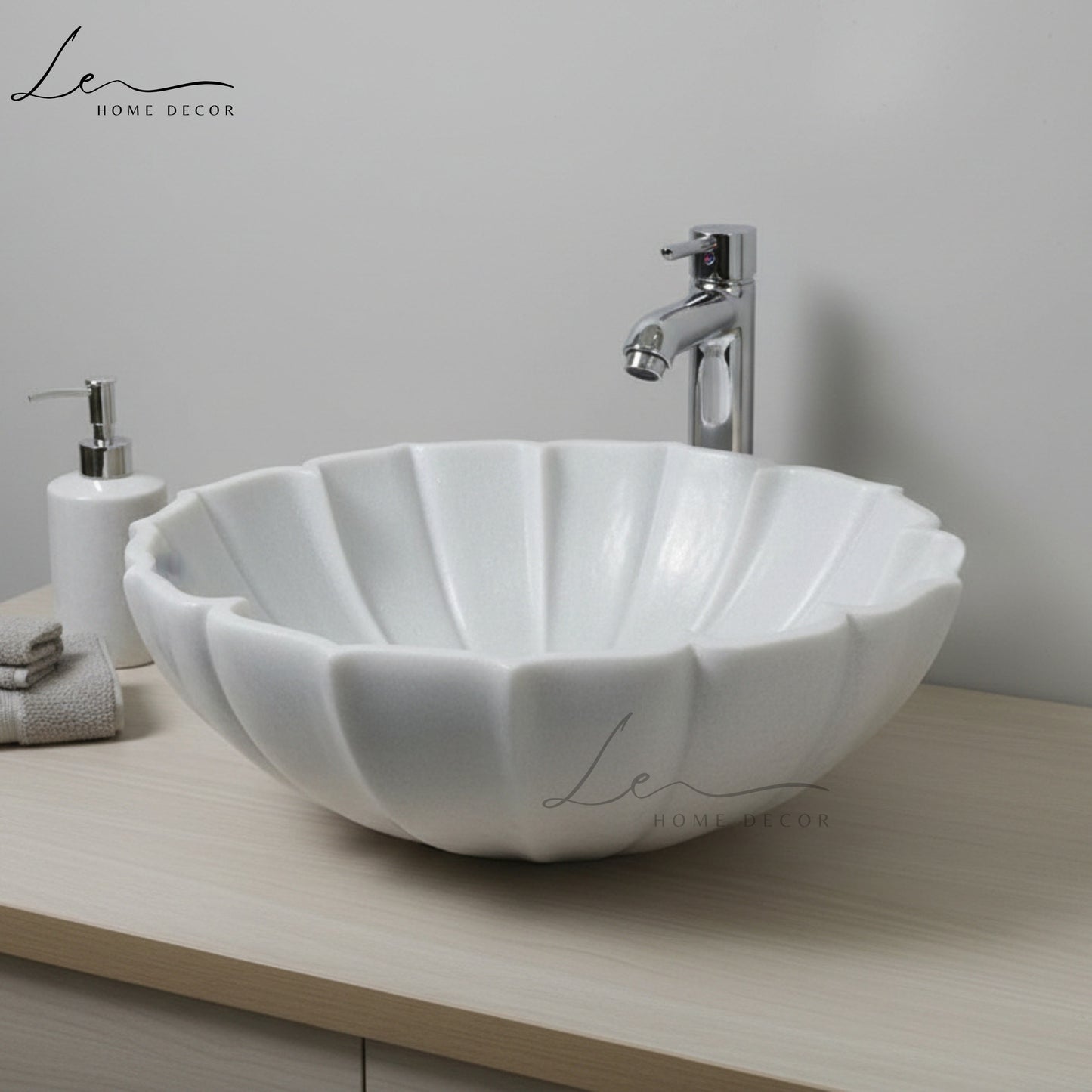Octave Marble Handcrafted Basin